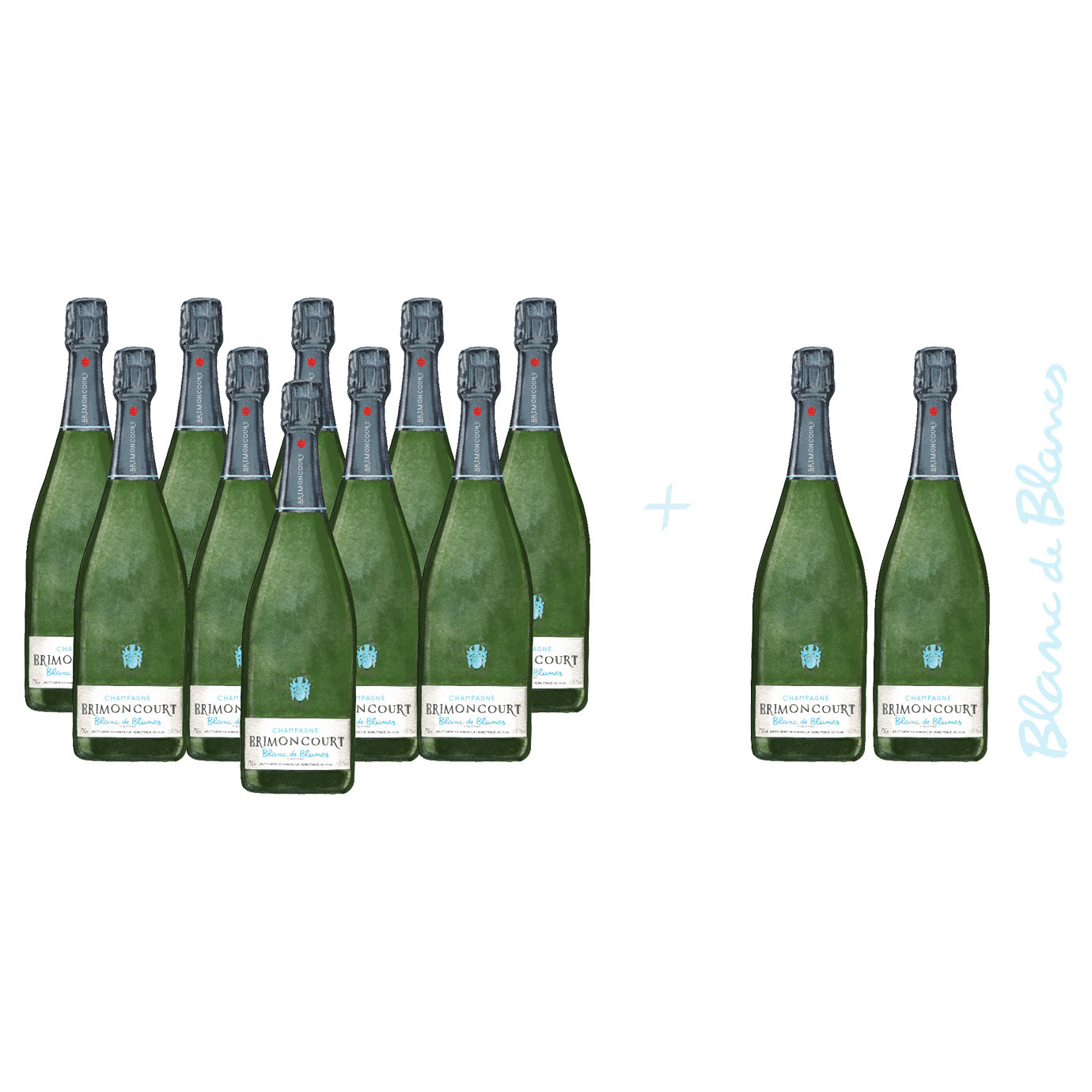 10 + 2 offertes - BLANC DE BLANCS